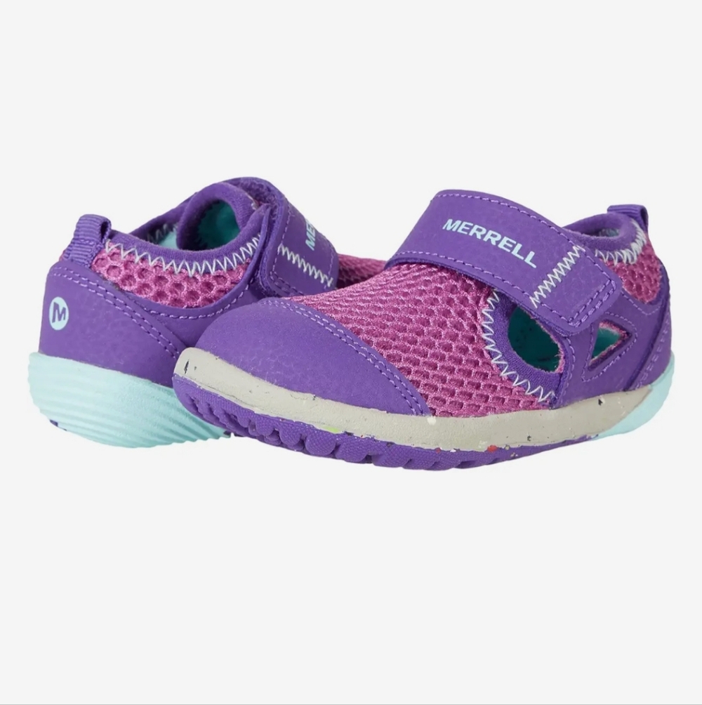 Merrell Kids Purple and Pink Little Kid's Bare Steps H2O Water Shoe